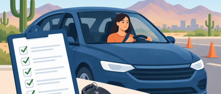 Arizona Road Test Appointment Checklist for Drivers